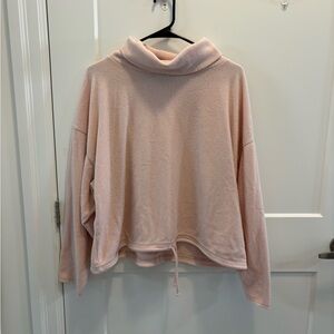 Baby pink fleece pyjama set Aerie